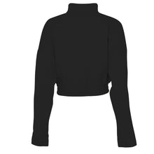 Load image into Gallery viewer, Black womens Half Zip Jumper