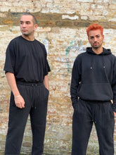 Load image into Gallery viewer, Black mens staple luxe joggers