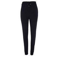 Load image into Gallery viewer, Black Sheen London Fitted High Waist Joggers
